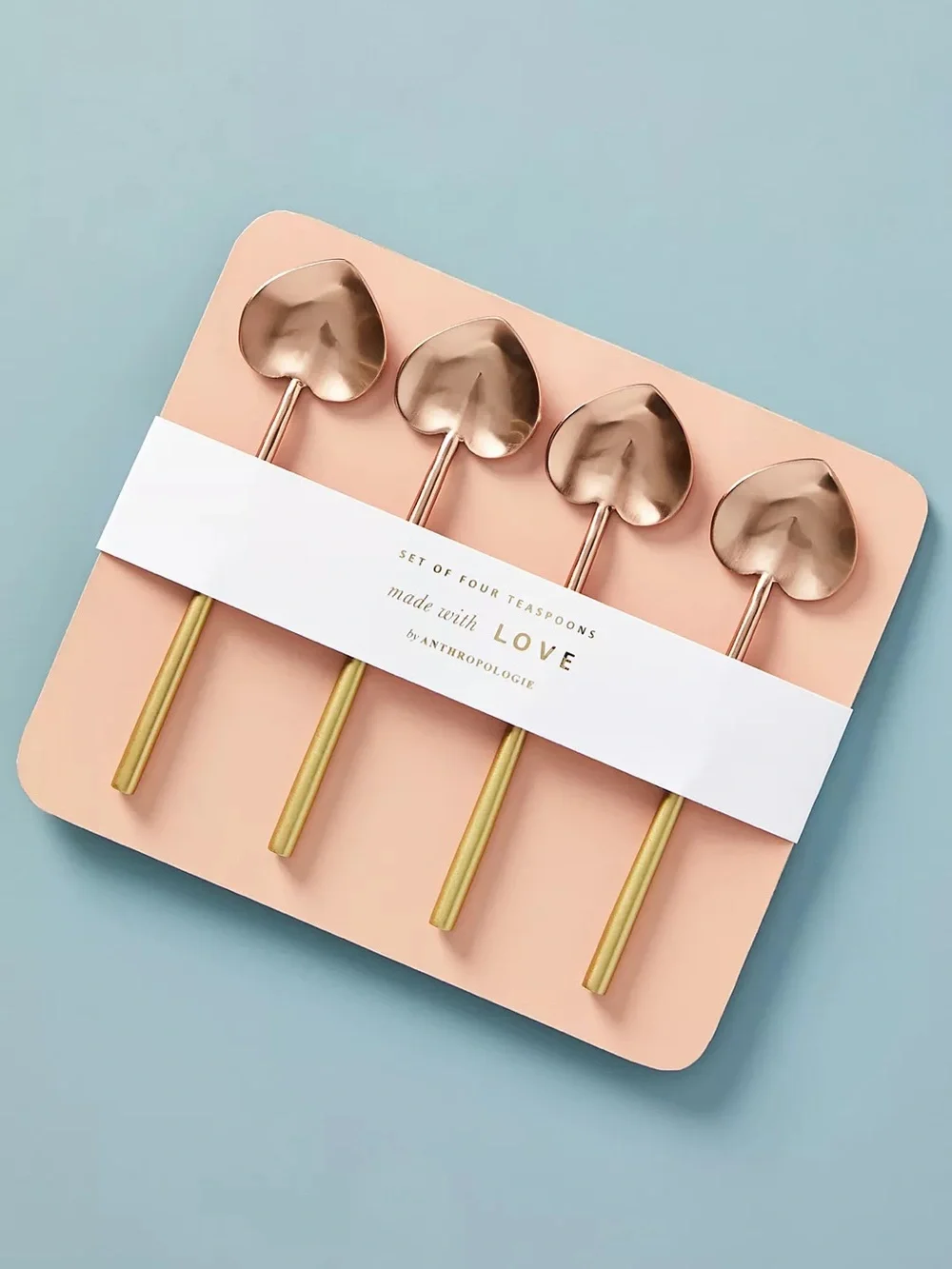 Anthropologie Heart-shaped Teaspoons - Set of Four